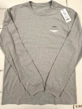 Southern Tide Heather Grey Crewneck Long Sleeve Tee